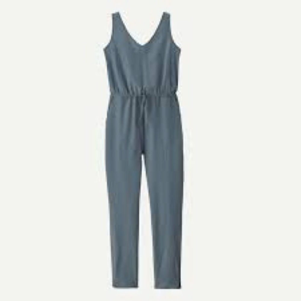 Patagonia Women's V-Neck Jumpsuit - Blue